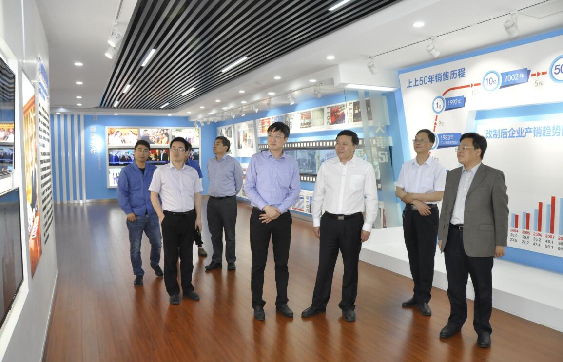 2017年5月16日，南京工業(yè)大學(xué)副校長喬旭來上上電纜參觀指導(dǎo)